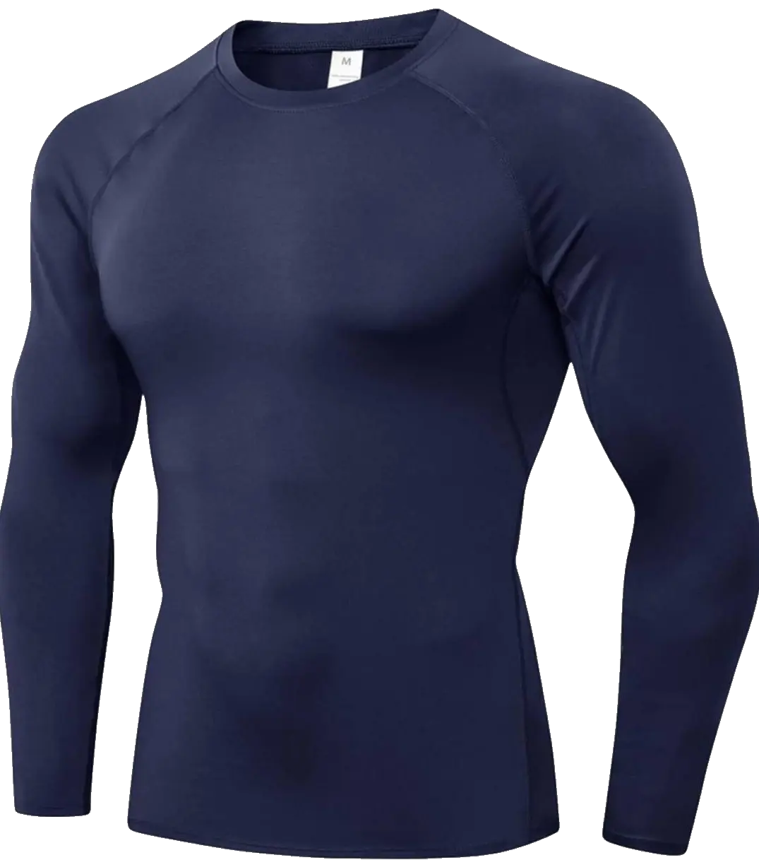 Camisa de Compresión Azul Marino manga larga