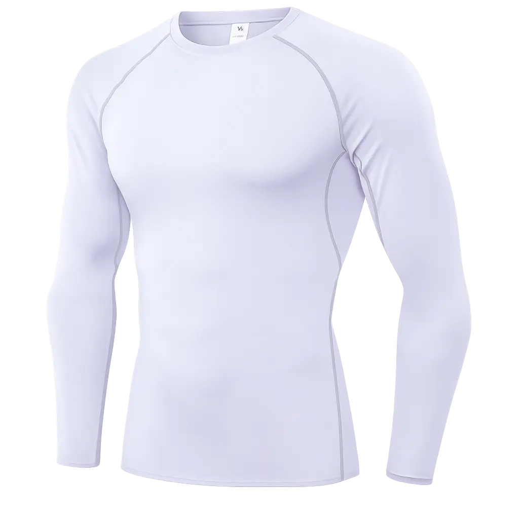 Camisa de Compresión Blanca manga larga